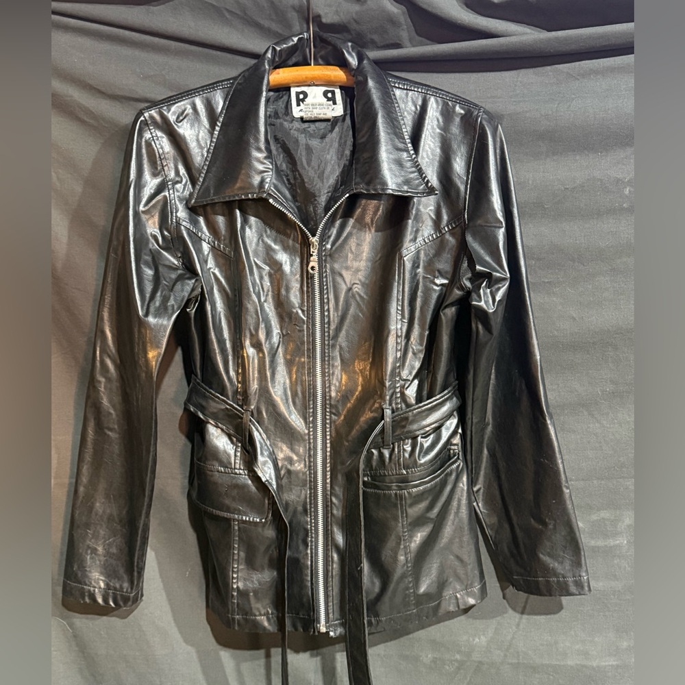 Rave 4 Real Shiny Black Leather Jacket